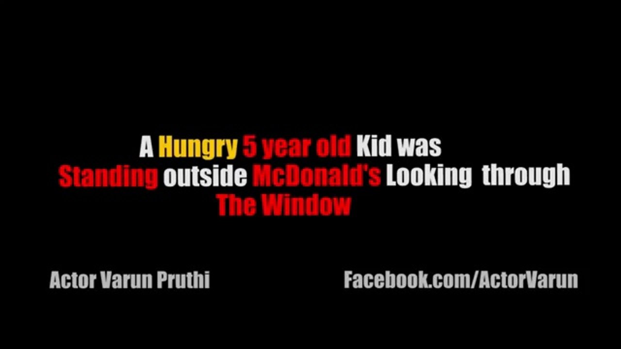 ---This 5 Year Old Street Kid Goes To The McDonald's for the First Time - YouTube