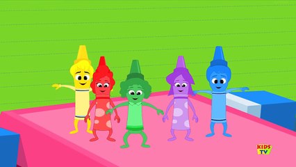 five little Crayons | crayons color song | learn colors | nursery rhymes | `