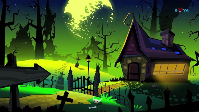 Flying Witches | Umi Uzi Scary Nursery Rhymes | Video For Kids