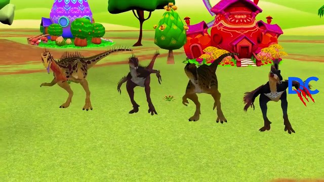 Мультфильмы Дети динозавры Семья палец для Годзилла король конг питомник рифмы |