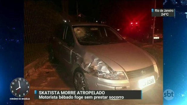 Motorista bêbado atropela e mata skatista em Porto Alegre