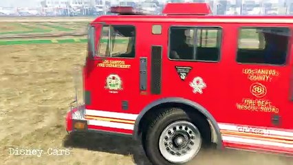 Spiderman Cartoon Policeman, Firefighter! Police Car and Fire Truck + Nursery Rhymes Songs For Kids!