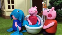 Peppa Pig Toilet Training Pee Splashing Play Doh Stop Motion