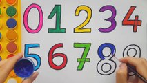 How to Draw Numbers and Colorful Hands for Kids Learning Colors (1)