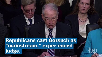Day 1 of Gorsuch's confirmation hearing, in about three minutes