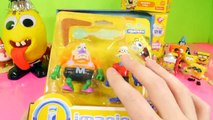 Play Doh Plankton Spongebob Squarepants Imaginext Playset Toys Super Unboxing - Disney Car
