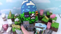 GIANT Minecraft Play Doh Surprise Egg Blind Boxes Stone Series 2 Hangers Series 2 Blind Ba