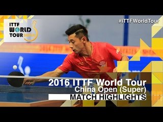 2016 China Open Highlights: Zhang Jike vs Tao Wenzhang (R32)