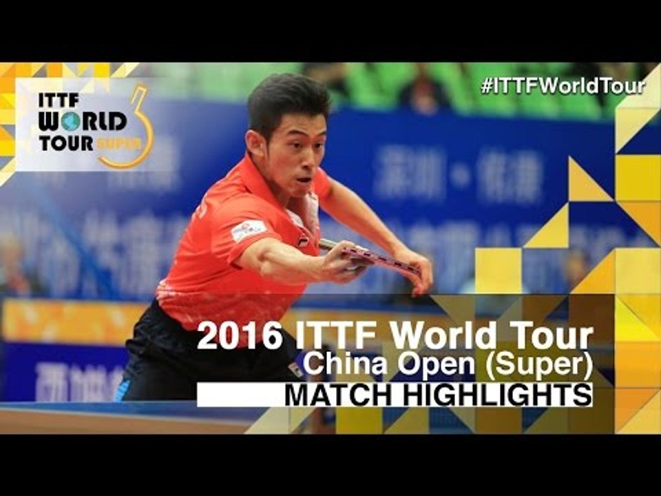 2016 China Open Highlights: Xu Xin vs Wong Chun Ting (1/4)