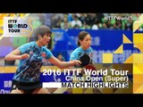 2016 China Open Highlights: Ding Ning/Liu Shiwen vs Hsiung Nai-I/Huang Yi-Hua (1/4)