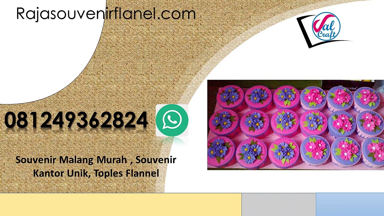 081249362824 Souvenir Malang Murah , Souvenir Kantor Unik, Toples Flannel