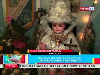 BP: Imahe ng Sto. Niño sa Talisay city, milagroso ayon sa mga deboto