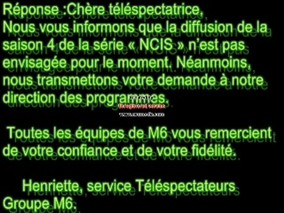NCIS - DIFFUSION SAISON 4 SUR M6 !