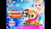 Доктор Эльза для замороженный замороженные игра Дети домашнее животное щенок Королева салон