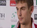 Switzerland v Czech Republic - Henri Laaksonen Interview Davis Cup