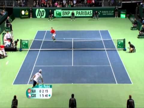 Davis Cup Switzerland v Czech Republic - Rubber 2 Official Highlights