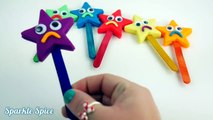 Learn Colors Play Doh Stars Candy Twinkle Little Star Finger Family Nursery Rhymes Slime Balloons-7R_