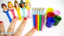 Best Learning Colors Videos for Children Disney Princess Finger Family Nursery Rhymes Microwave PEZ-iMw7wlBb
