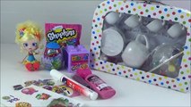 Shopkins DIY Tea Set! Shopkins Surprise Egg, Shopkins Qube, Kids Craft Toy Video Paint Shopkins-H