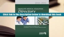Popular Book  Graduate Medical Education Directory  For Trial