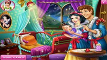 Disney Princess Elsa, Anna, Rapunzel, Snow White Baby Feeding Games Compilation