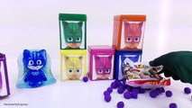 PJ Masks! Learn Colors! DIY Cubeez Blind Box Play-Doh Dippin Dots Toy Surprise Pretend Pla