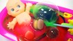 How To Make Rainbow Color Foam Jelly Monster Slime Learn Colors Baby Doll Bath Time