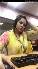 Customer Services Girl Dealing At Call Center With Customers In India