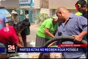 Vecinos de VES y VMT denuncian que siguen sin agua