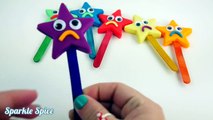 Learn Colors Play Doh Stars Candy Twinkle Little Star Finger Family Nursery Rhymes Slime Balloons-7R