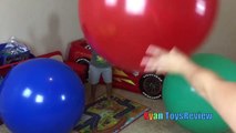 GIANT BALLOON POP SURPRISE TOYS CHALLENGE Disney Cars Toys Thomas & Friends Trains Marvel Superhero-M5hSyOqy6