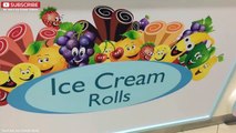 ICE CREAM ROLLS _ Banana & Mango _ Fried Thailand Ice Cream rolled in Dubai (UAE) - Delicious !!-uaxxH