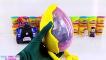 Spiderman Play-Doh Surprise Eggs Toy Surprises Best Learn Colors Video for Toddlers and Pr