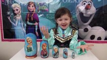 Disney FROZEN ELSA ANNA In Real Life Nesting Matryoshka Dolls Stacking Cups ToyCollectorDisney-dNUWz946V