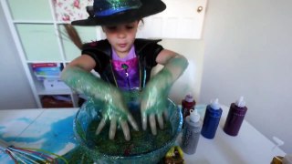 Halloween Glitter Slime Magic Potion and Surprise eggs--u