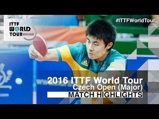 2016 Czech Open Highlights: Tonin Ryuzaki vs Hu Heming (Qual)