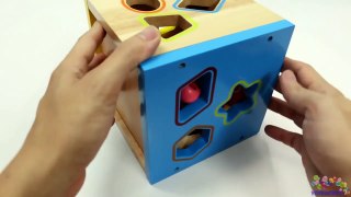 Learning Shapes Colors with Wooden Box Bead Maze Toys for Children--USWhH
