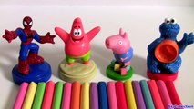 Surprise Play Doh Pig George Cookie Monster SpongeBob Clay Buddies Play-Doh Stampers Homem-Aranha-FmjB