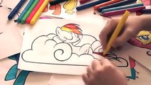 My Little Pony New Coloring Pages for Kids Colors Rainbow Coloring colored markers felt pens