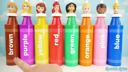 Disney Princess Finger Family Nursery Rhymes Microwave PEZ Play Doh Dress Learn Colors Best Videos-N89
