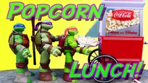 Teenage Mutant Ninja Turtles Coca-Cola Popcorn Machine Mikey Makes a Mess Spills Candy and Treats-7kHZ