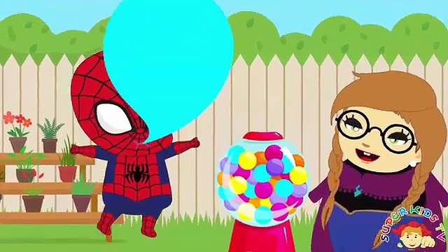 И Эльза Семья замороженный замороженные Веселая Гамбол литий литий машина Ожирение переедание реальная человек-паук