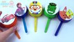 Lollipop Smiley Toys Play Doh Clay Princess Disney McQueen Cars 3 Spongebob Learn Colors f