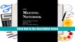 Read Online Meeting Notebook: Ruled Line Notes, Attendees, and Action items, 8.5
