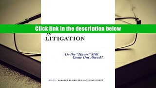 PDF [Download]  In Litigation: Do the 