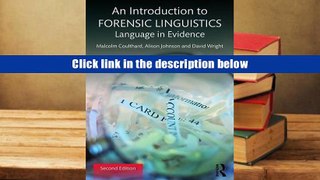 PDF [Download]  An Introduction to Forensic Linguistics: Language in Evidence  For Trial