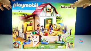 Playmobil Country Pony Farm Animals Building Set Toy Bui