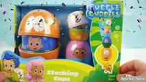 Play Doh BUBBLE GUPPIES SURPRISE EGGS Stacking Nesting Cups Pocoyo Disney Frozen HelloKitty-j18S