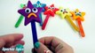 Learn Colors Play Doh Stars Candy Twinkle Little Star Finger Family Nursery Rhymes Slime Balloons-7R