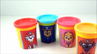 LEARN COLORS with Paw Patrol! NEW Paw Patrol Toy Surprise Eggs! Nick Jr Play doh Surprise Cans-v1ltgnO